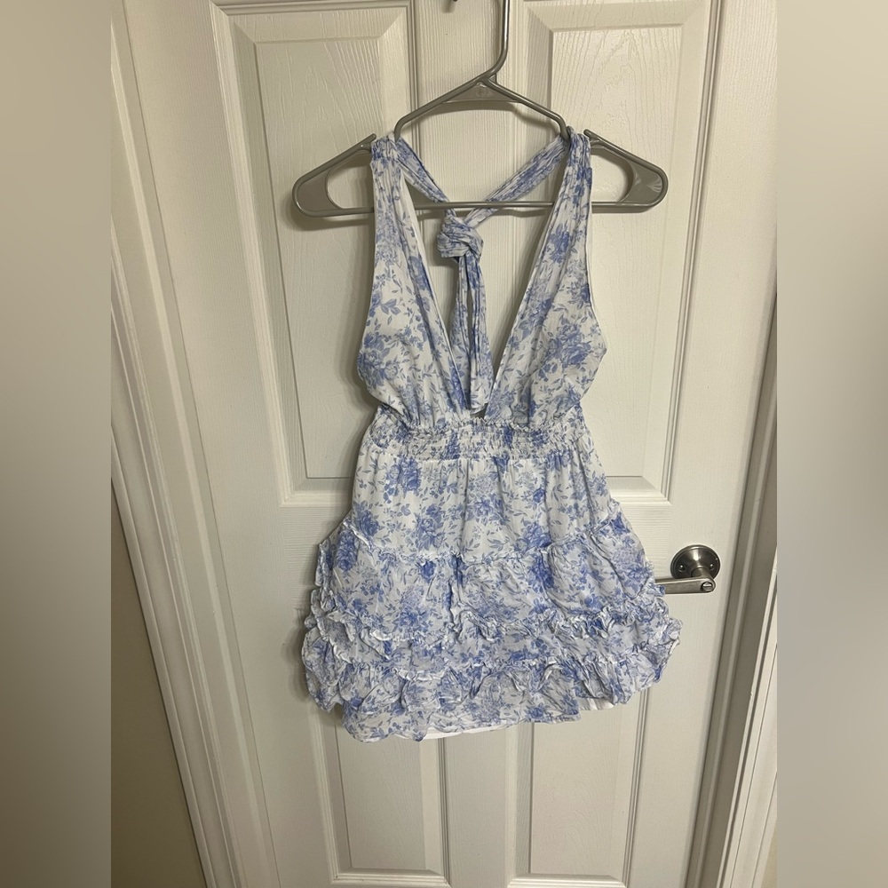 Sky To Moon Halter top Backless Dress
